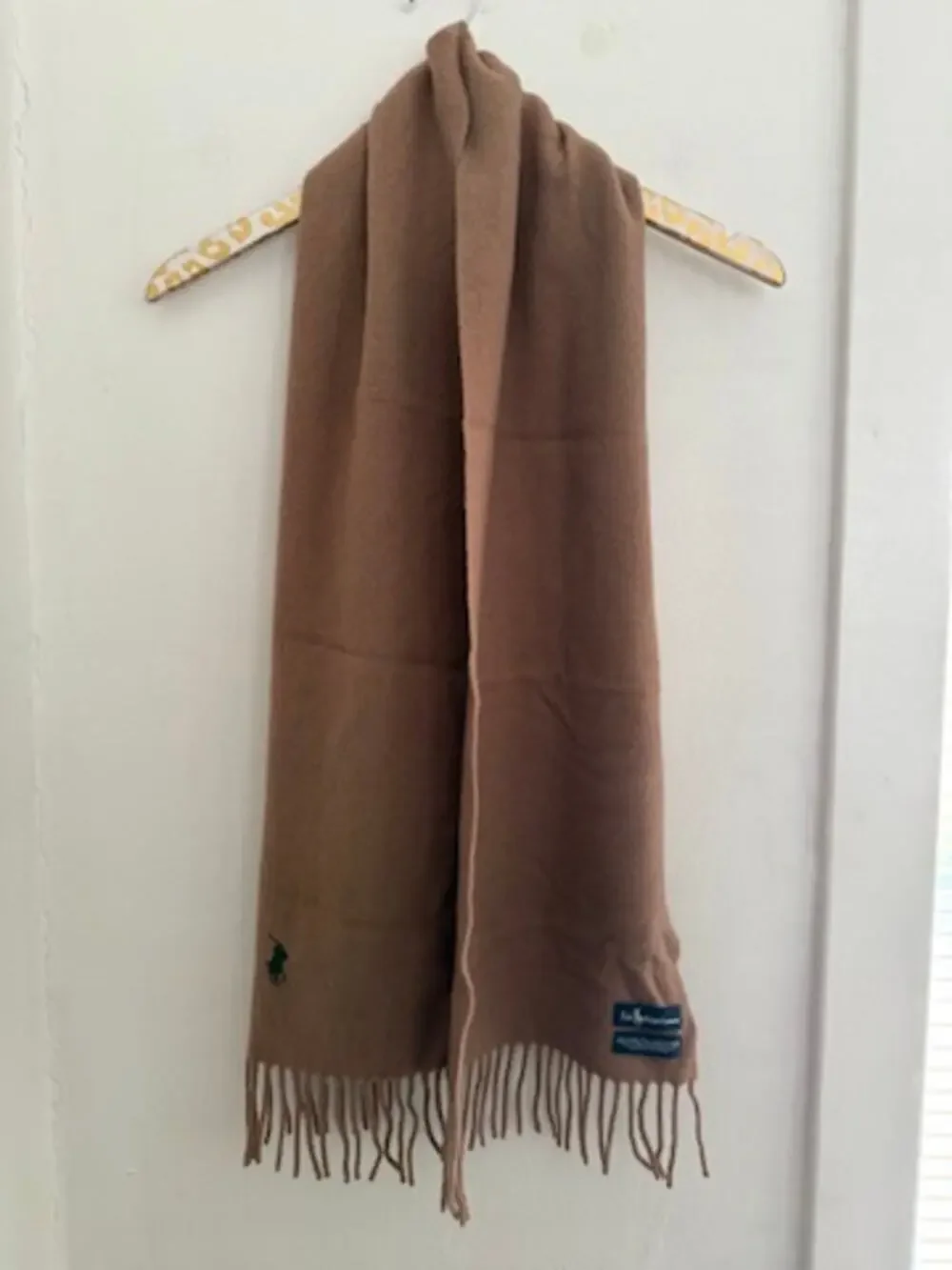 Polo Ralph Lauren Tan Lambswool Scarf